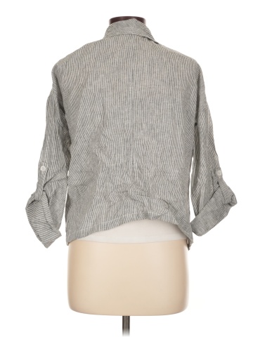 Max Studio 3/4 Sleeve Button-Down Shirt (view 2)