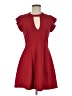 BCBGeneration Solid Red Cocktail Dress Size M - photo 1