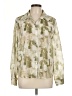 Pinch Graphic Ivory Long Sleeve Blouse Size L - photo 1