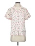 Unbranded Floral Ivory Short Sleeve Blouse Size S - photo 1