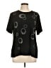 Periwinkle Black Short Sleeve Blouse Size L - photo 1