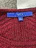 Apt. 9 100% Acrylic Chevron-herringbone Burgundy Pullover Sweater Size L - photo 4