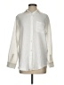 Elan 100% Cotton Solid Ivory Long Sleeve Button-Down Shirt Size S - photo 1