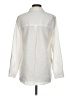 Elan 100% Cotton Solid Ivory Long Sleeve Button-Down Shirt Size S - photo 2