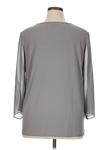Susan Graver 3/4 Sleeve Blouse (view 2)
