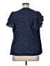 Shein Curve 100% Polyester Polka Dots Blue Short Sleeve Blouse Size 14 Plus (1) - photo 2