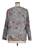 Croft & Barrow Floral Gray Pullover Sweater Size 1X - photo 2