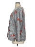 Croft & Barrow Floral Gray Pullover Sweater Size 1X - photo 5