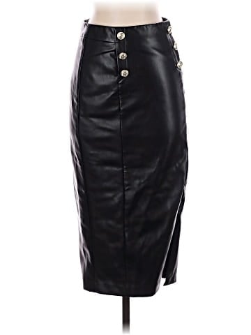 Karen Millen Faux Leather Skirt (view 1)