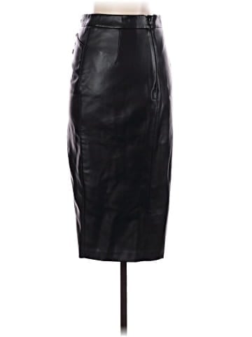 Karen Millen Faux Leather Skirt (view 2)