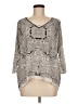CAbi 100% Silk Gray Blouse Size M - photo 1