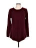 Apt. 9 100% Acrylic Chevron-herringbone Burgundy Pullover Sweater Size L - photo 1