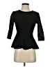 Moulinette Soeurs 100% Polyester Black 3/4 Sleeve Top Size 4 - photo 1