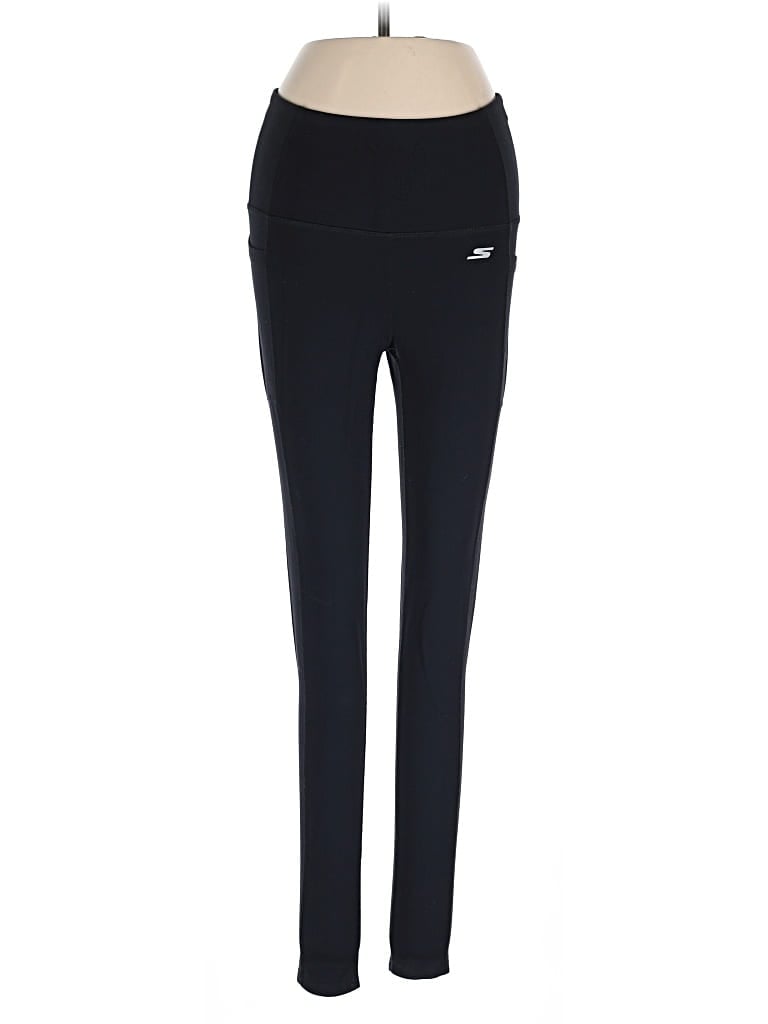 Pre-owned Skechers Active Pants In Black