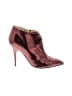 Roberto Cavalli Metallic Burgundy Ankle Boots Size EU 36 - photo 1