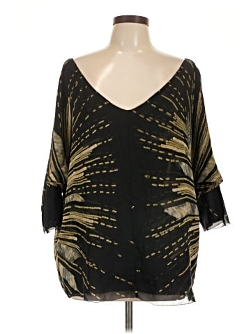 Diane von Furstenberg 3/4 Sleeve Silk Top (view 1)