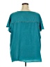 Lane Bryant 100% Polyester Teal Short Sleeve Top Size 28 - photo 2