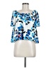 Aqua 100% Polyester Blue Short Sleeve Blouse Size M - photo 1