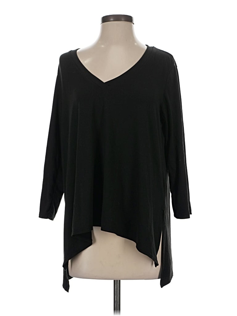 Pre-owned Gibson 3/4 Sleeve T-shirt In Black