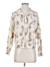 Lush Animal Print Ivory Pullover Sweater Size S - photo 1