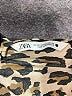 Zara Animal Print Brown Short Sleeve Top Size XS - photo 7