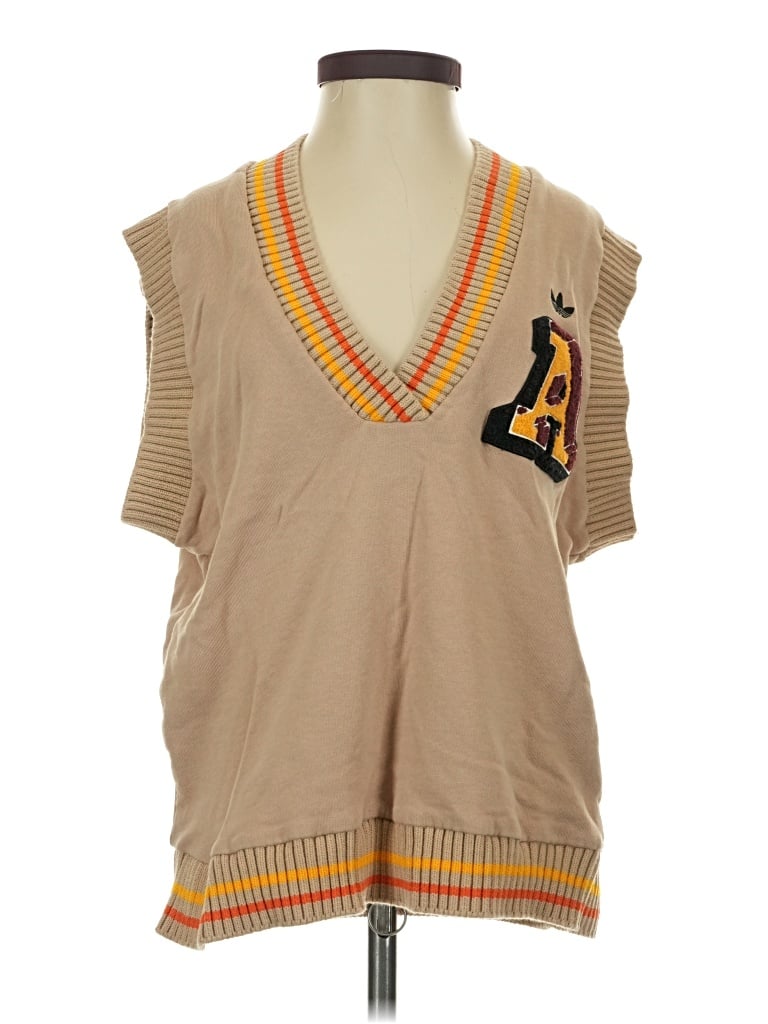 Pre-owned Adidas Originals Sweater Vest In Tan