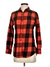 Forever 21 Plaid Red Long Sleeve Button-Down Shirt Size XS - photo 1