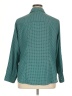 MICHAEL Michael Kors 100% Polyester Houndstooth Teal Long Sleeve Blouse Size 1X - photo 2