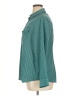 MICHAEL Michael Kors 100% Polyester Houndstooth Teal Long Sleeve Blouse Size 1X - photo 5