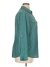 MICHAEL Michael Kors 100% Polyester Houndstooth Teal Long Sleeve Blouse Size 1X - photo 4