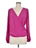 Assorted Brands 100% Polyester Pink Long Sleeve Blouse Size M - photo 1