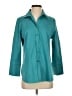Chico's Teal 3/4 Sleeve Button-Down Shirt Size Sm (0.5) - photo 1