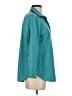 Chico's Teal 3/4 Sleeve Button-Down Shirt Size Sm (0.5) - photo 4