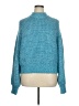 a.n.a. A New Approach Tweed Teal Blue Turtleneck Sweater Size XL - photo 1