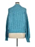 a.n.a. A New Approach Tweed Teal Blue Turtleneck Sweater Size XL - photo 2