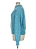 a.n.a. A New Approach Tweed Teal Blue Turtleneck Sweater Size XL - photo 5