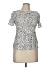 Urban Romantics 100% Rayon Silver Short Sleeve Top Size M - photo 1