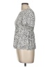 Urban Romantics 100% Rayon Silver Short Sleeve Top Size M - photo 5