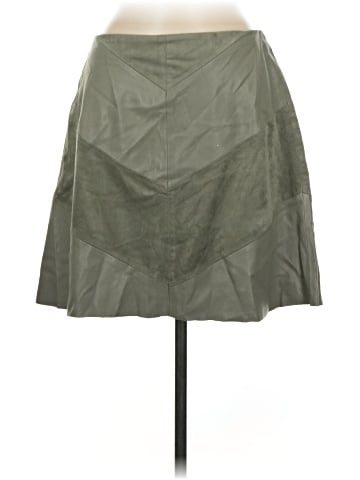 Zara Basic Faux Leather Skirt (view 1)