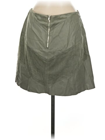 Zara Basic Faux Leather Skirt (view 2)