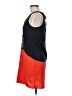 THML 100% Polyester Color Block Orange Casual Dress Size M (petite) - photo 5