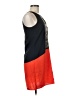 THML 100% Polyester Color Block Orange Casual Dress Size M (petite) - photo 4