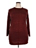 Evans Tweed Burgundy Casual Dress Size 18 - photo 1