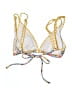 Unbranded Floral Yellow Swimsuit Top Size XS - photo 2