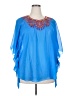 Unbranded Blue 3/4 Sleeve Blouse Size 3X (estimated) - photo 1