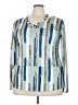 Unbranded Blue Long Sleeve Blouse Size 3X (estimated) - photo 1