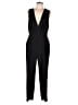 Unbranded 100% Polyester Solid Black Jumpsuit Size L (estimated) - photo 1