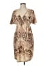 Appropriate Behavior 100% Polyester Paisley Tan Cocktail Dress Size M - photo 1