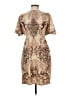 Appropriate Behavior 100% Polyester Paisley Tan Cocktail Dress Size M - photo 2