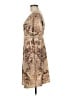 Appropriate Behavior 100% Polyester Paisley Tan Cocktail Dress Size M - photo 5